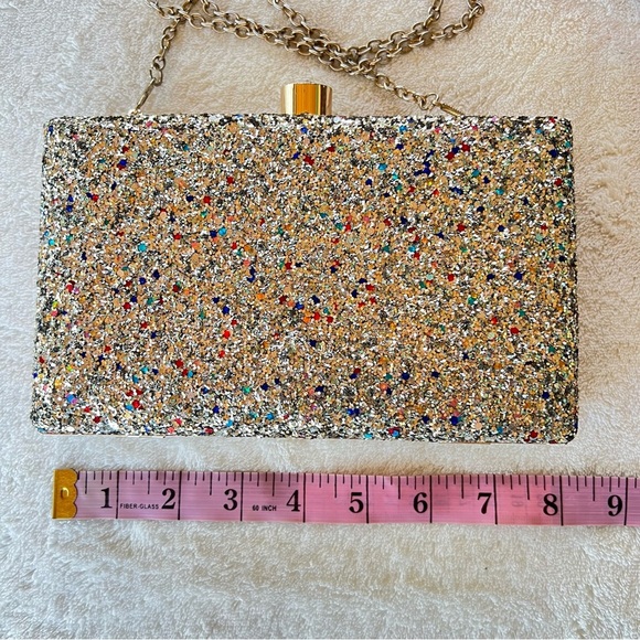 COCO BANANAS SPARKLE THROUGH THE NIGHT CONVERTIBLE CROSSBODY CHAIN STRAP - Picture 10 of 11